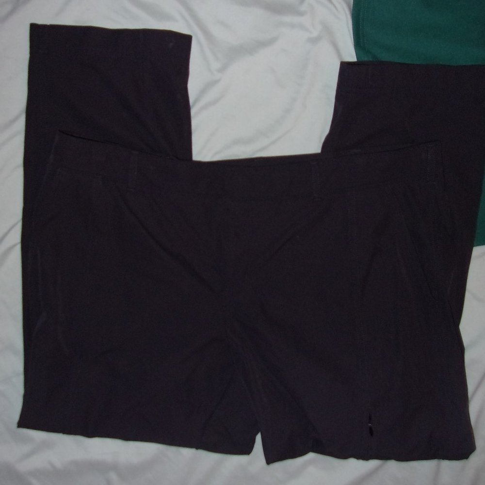 🌟 size 14 gray womens pants work wear casual dress career fourteen